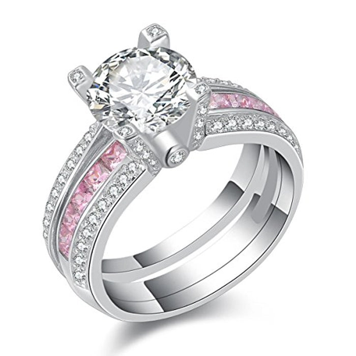Ladies 925 Sterling silver engagement ring